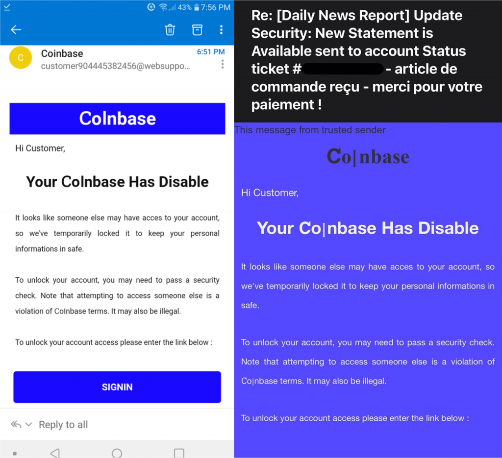 Spot the Scam_Coinbase email_0709