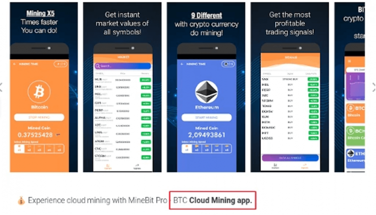 fake crypto mining apps