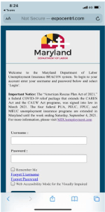 Maryland unemployment insurance scam