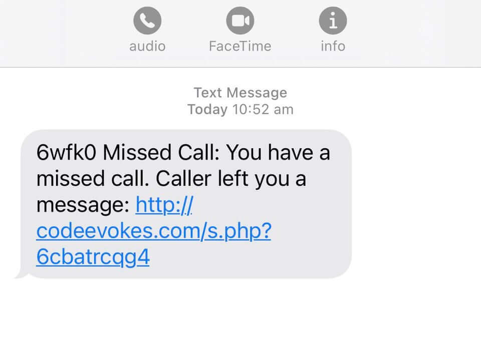 missed call scams