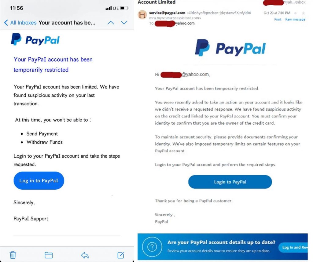 top-paypal-scams-account-restricted-alerts-prepaid-cards