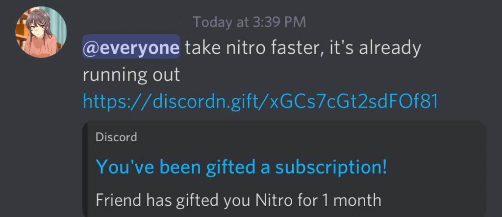  Discord Nitro 1-Month Subscription Gift Card [Digital