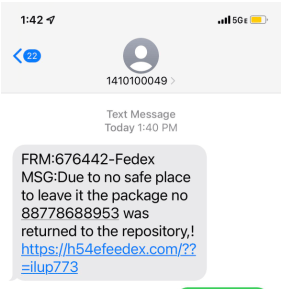 Spot the Scam_FedEx SMS-1022_2