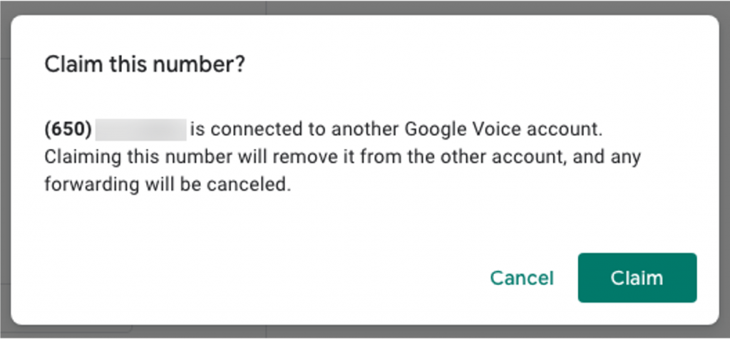 Google Voice Scam_claim