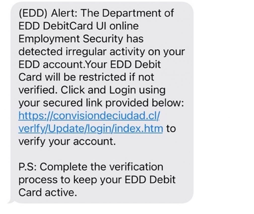 Bank of America EDD Login Phishing Scam (2)