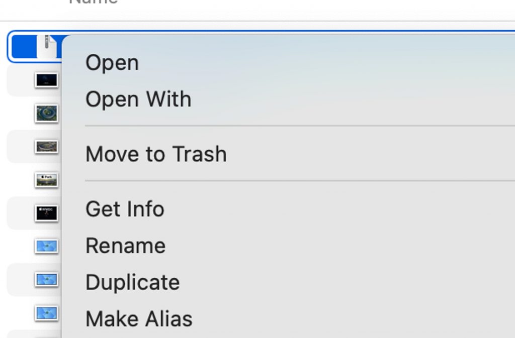 How to make a zip file on Mac