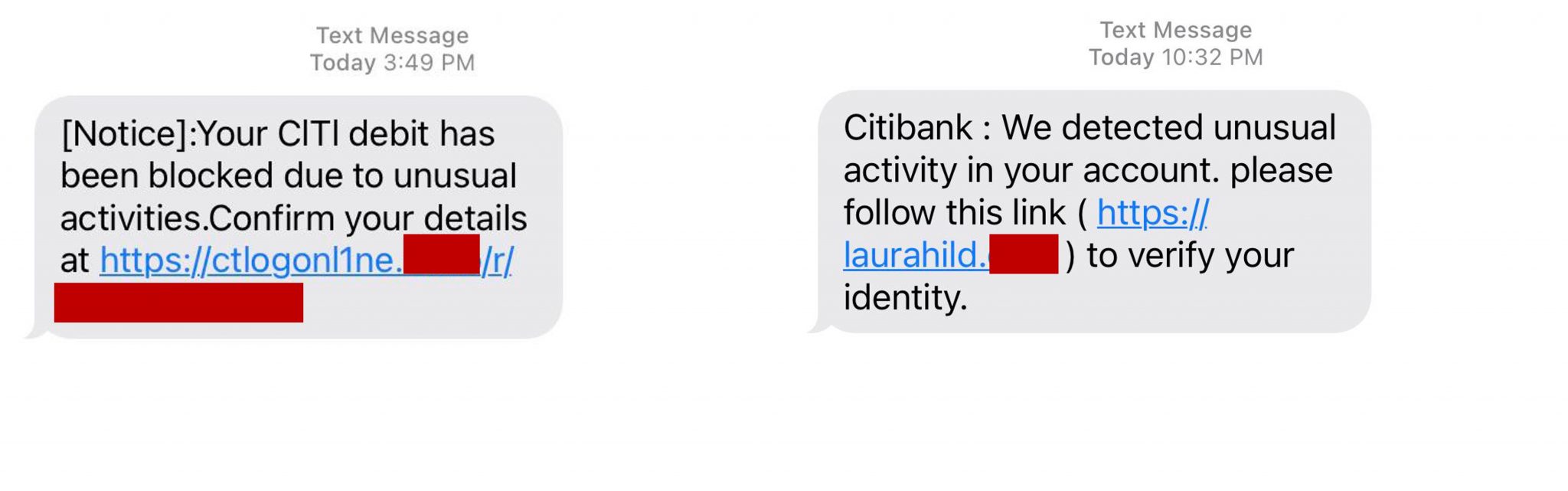 Citibank, Wells Fargo, Chase… Watch Out for Fake Bank Text Messages