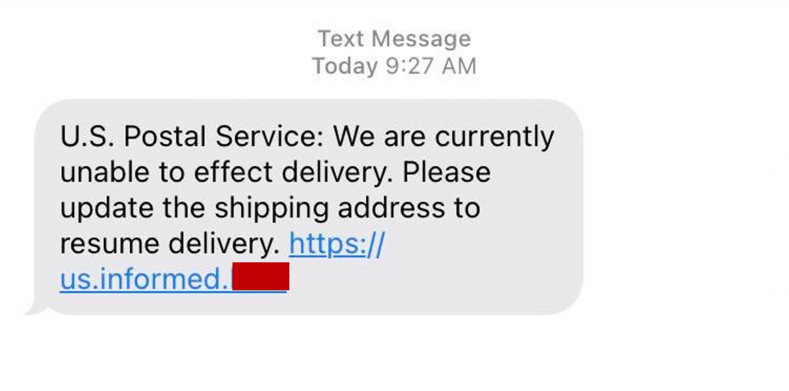 Usps Scam Texts And Emails Delivery Tracking Fake Reminder Trend 
