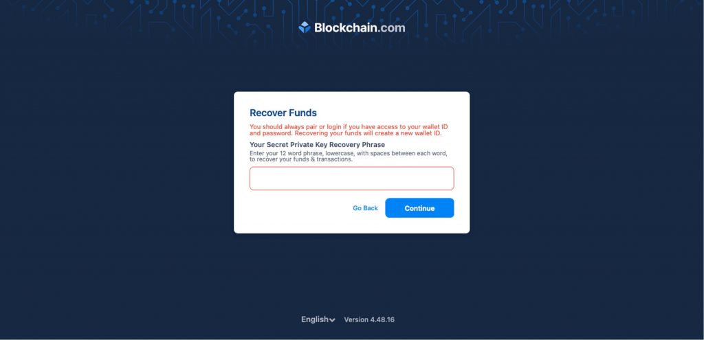 Spot the Scam_Blockchain_Fake Page_20220513