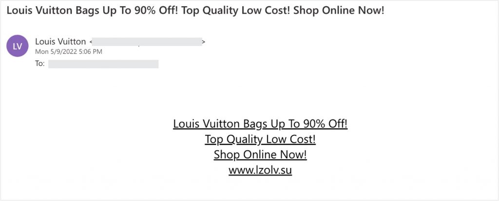 Spot the Scam_Louis Vuitton_Email_20220513