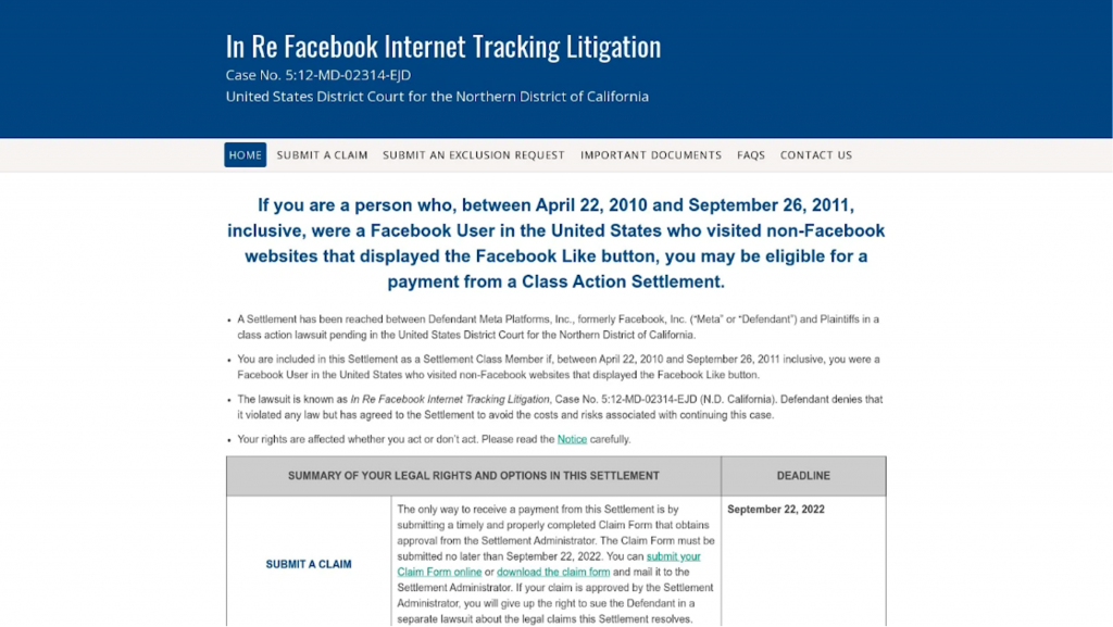 Is Facebook Internet Tracking Settlement a scam_1