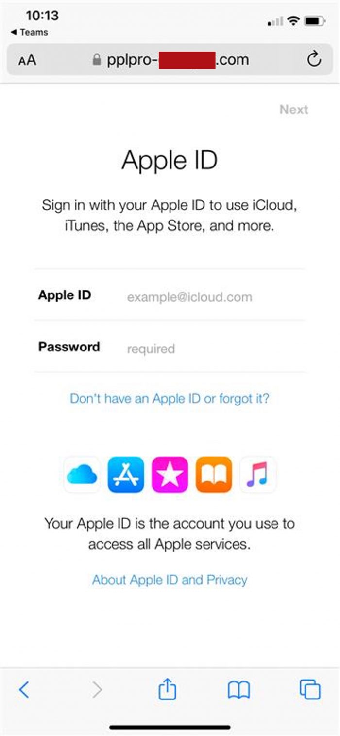 Apple Id Phishing Scams Code Password Reset Email And Fake Security Alert Text Trend Micro News 