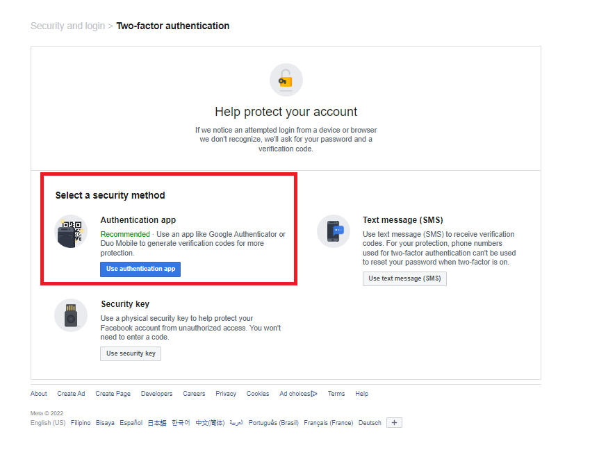 How to Enable Two-Factor Authentication (2FA) on Facebook