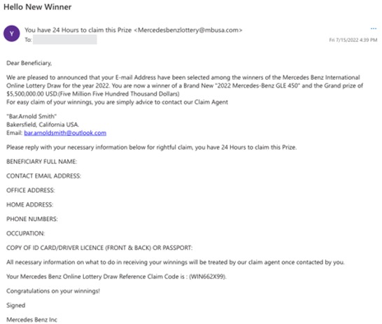 FBI Senior Scams_Lottery Scam_email_20220720