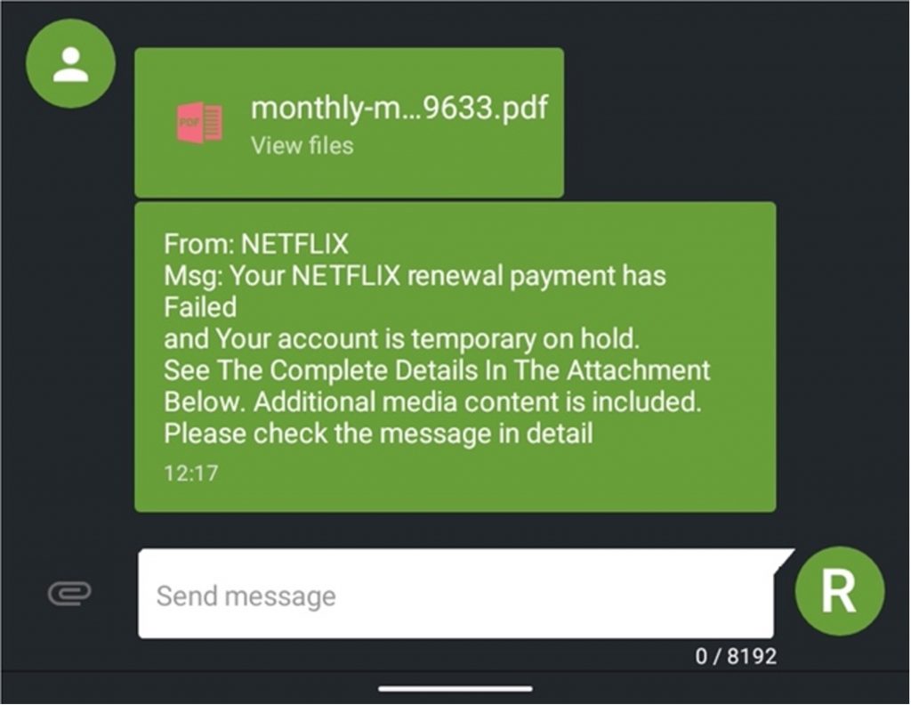 Netflix Text Phishing Scams (1)