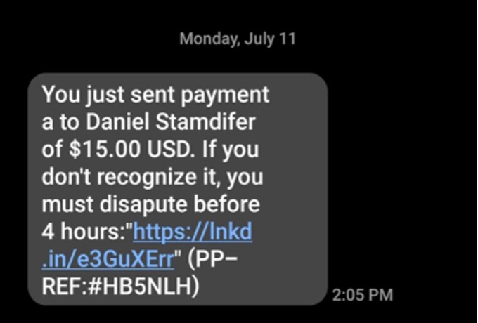Scam Alert_You just sent a payment_20220716
