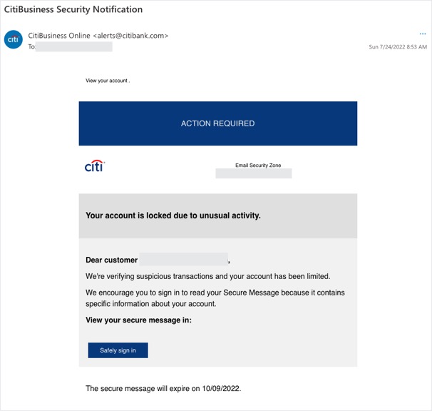 Spot the Scam_Citibank_Email Scam_20220729