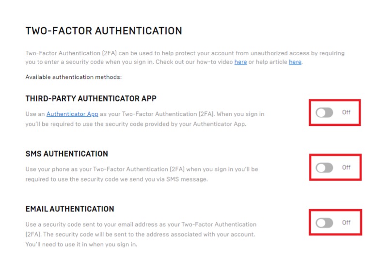 How to Enable Epic Games and Fortnite 2FA (Two-Factor Authentication) - Epic  Games Support 