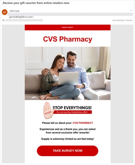 Spot the Scam_CVS Pharmacy_Survey Email_20220826