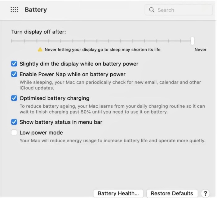 8 Common macOS Ventura Update Issues_Battery_20220902