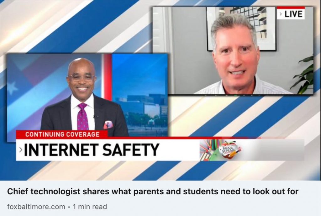 Advices for New School Year_Trend Micro Experts_Trend Micro Family_Media Coverage_David Abramowitz on Fox 45 Baltimore
