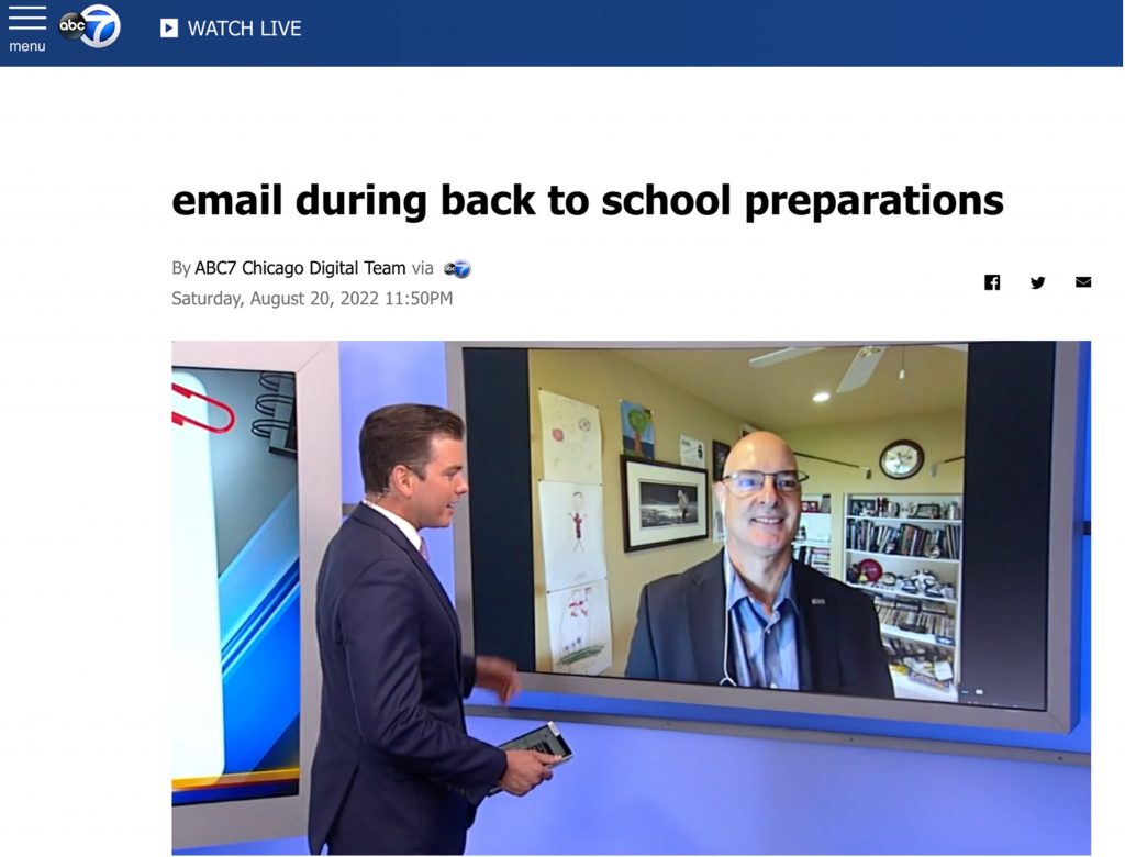 Advices for New School Year_Trend Micro Experts_Trend Micro Family_Media Coverage_Jon Clay on ABC 7 Chicago