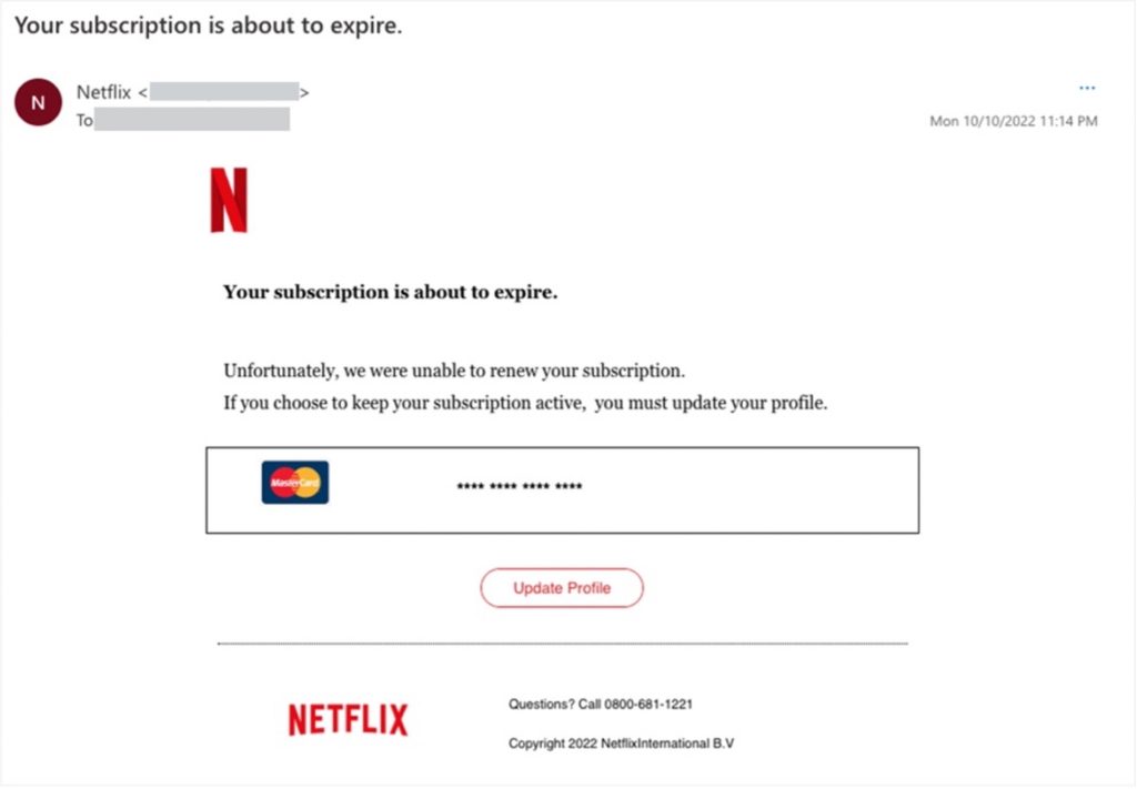 Spot the Scam_Netflix Phishing Email_20221014