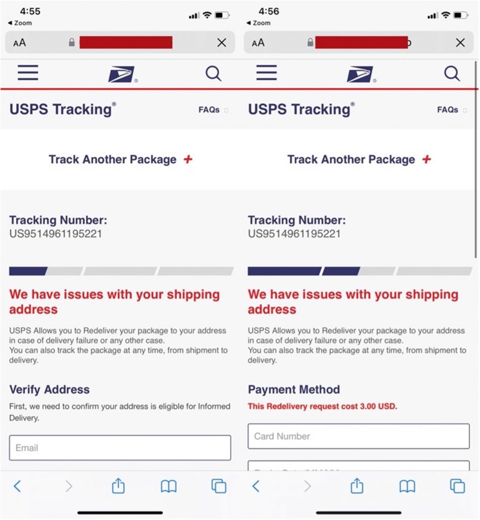 Spot the Scam_USPS Phishing_Fake Tracking Page_20221014