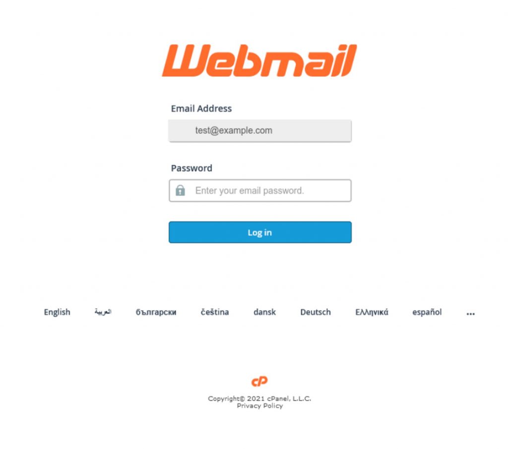 Spot the Scam_cPanel_Webmail FAKE Login Page_20221021