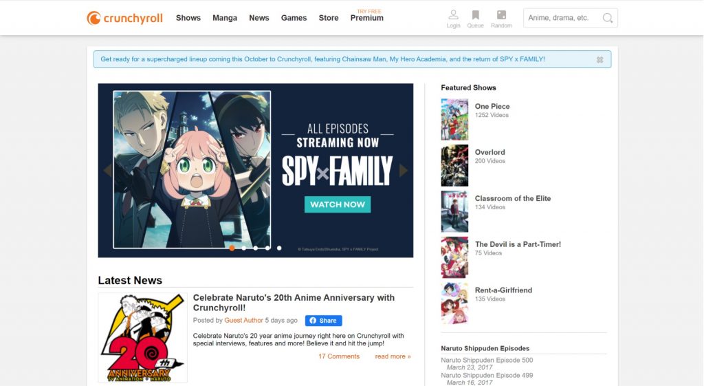 The Top 5 Websites to Watch Cartoons Online for FREE_Crunchyroll_20221012