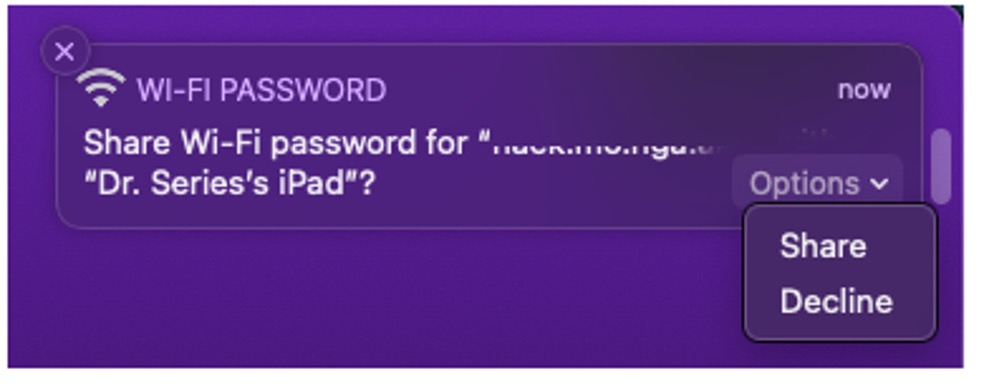 How to Share Wi-Fi Password_Mac_20221118