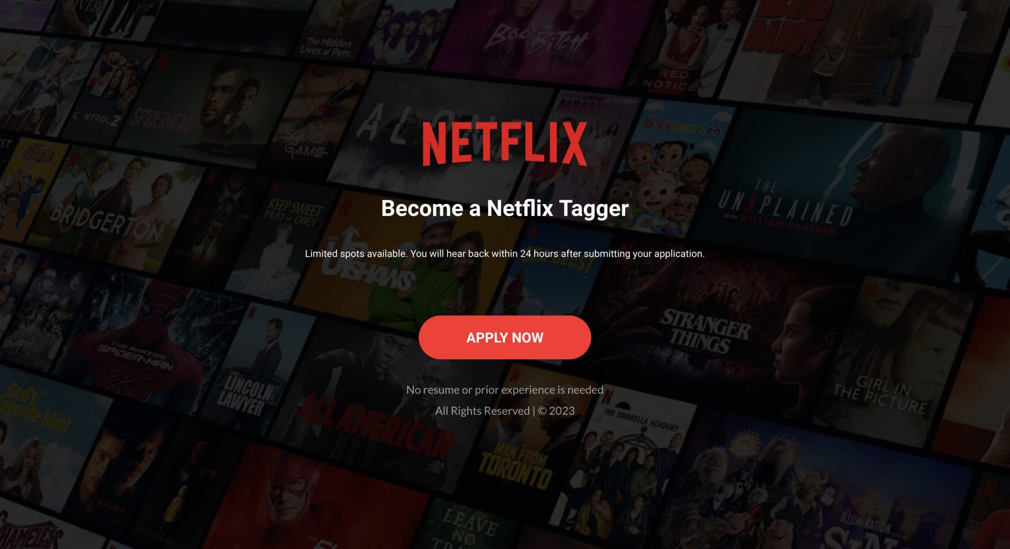 TagAndChill[.]com — Netflix Tagger Job Scam | TrendLife Blog