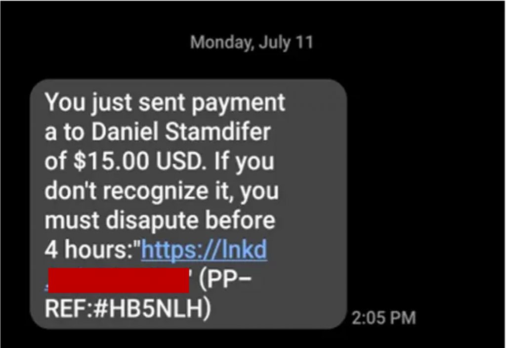 2022 Wrapped_You just sent a payment scam_20221224_2
