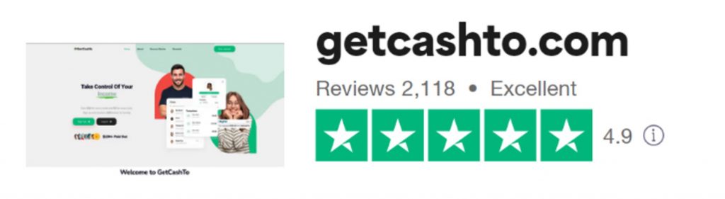 GetCashTo Scam_Trustpilot average review rating_20221214