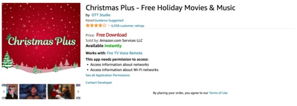 Is the Christmas Plus App a Scam_Amazon_20221202