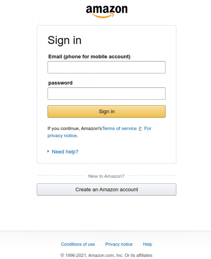 Spot the Scam_Amazon Phishing Login Page_20221216