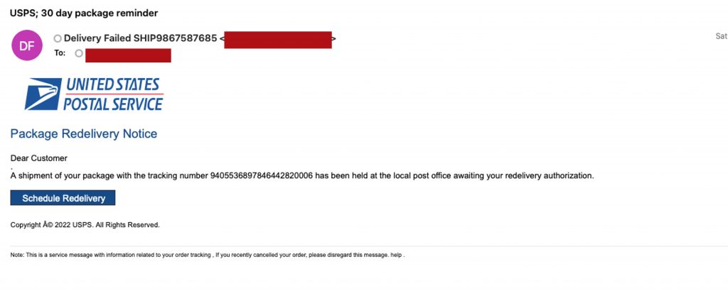 Spot the Scam_USPS Phishing Email_20221229