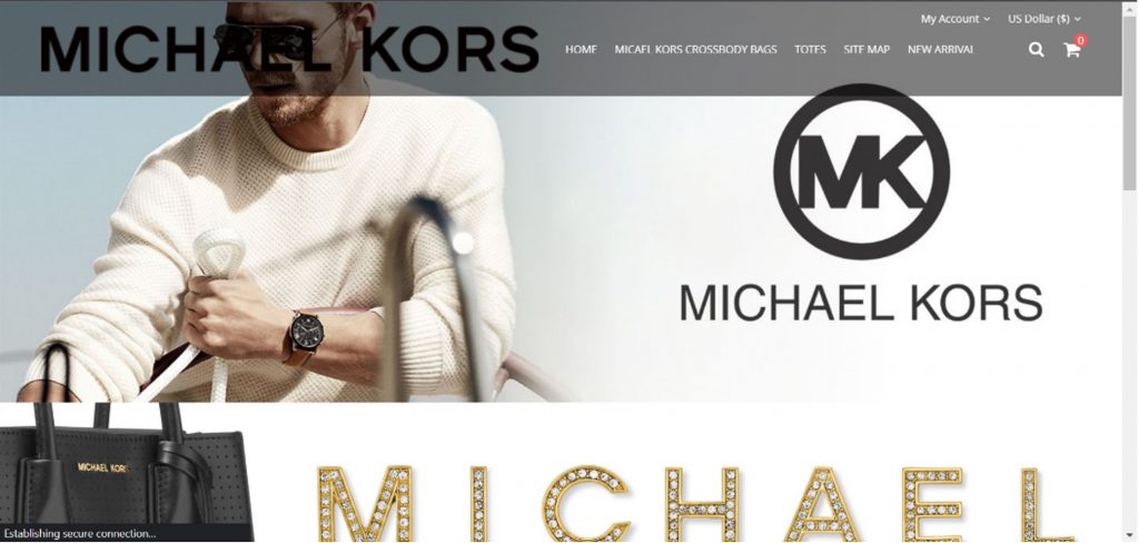 Popular Scam Shopping Sites (Jan 2023)_MichaelKors-Handbags[.]com_20230113