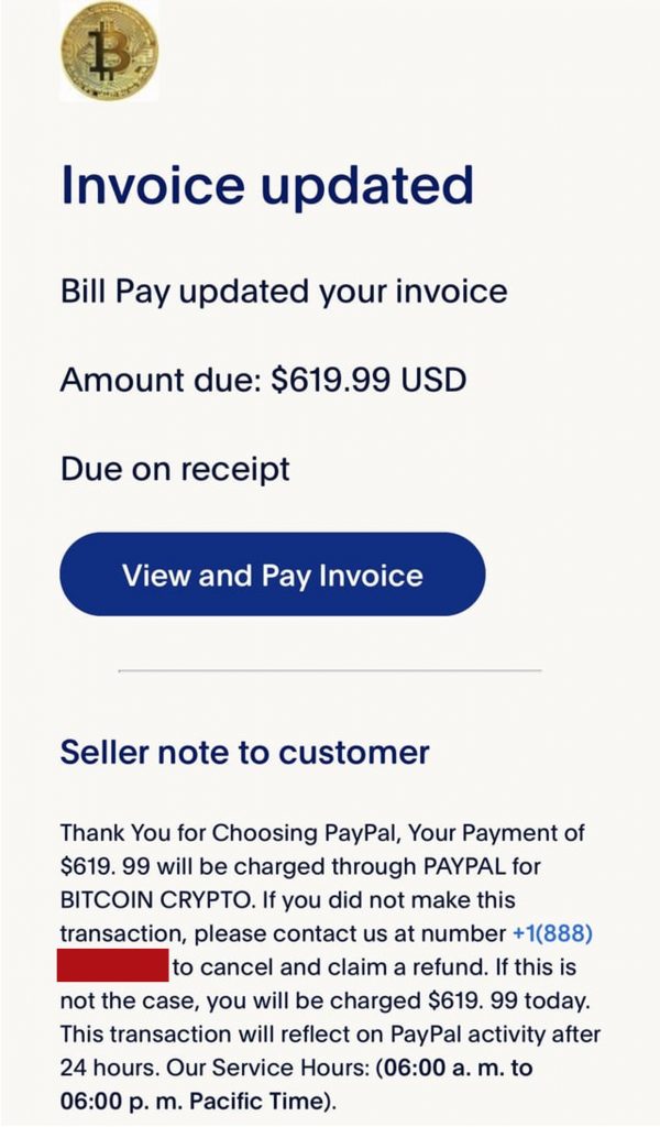 Spot the Scam_PayPal LLC Invoice Scam Email_20230113