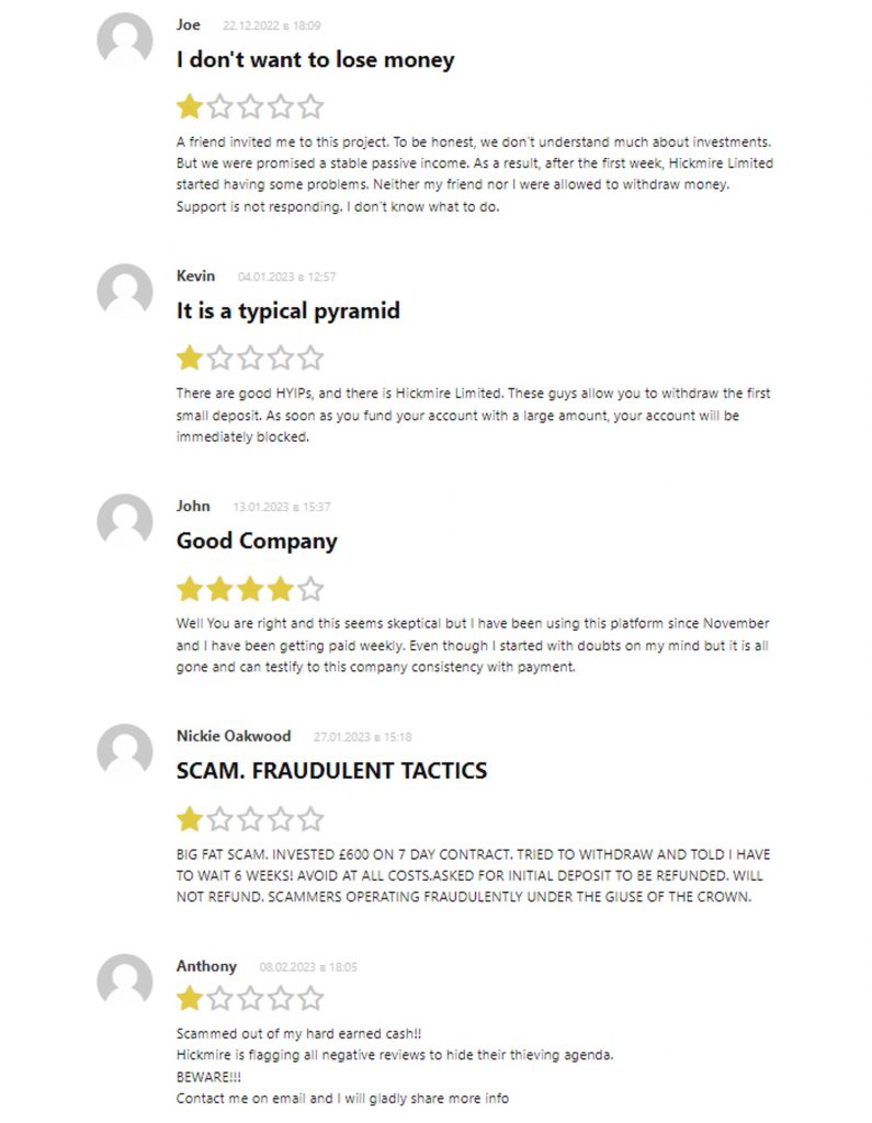 Crypto Scams of the Week_Hickmirelimited[.]org_Reviews on Antiscam_20230211