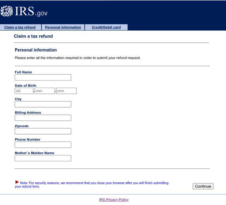 Popular Tax Scams 2023 - Fake IRS websites (2.2)