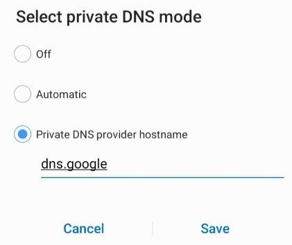How to set up private DNS mode on Android
