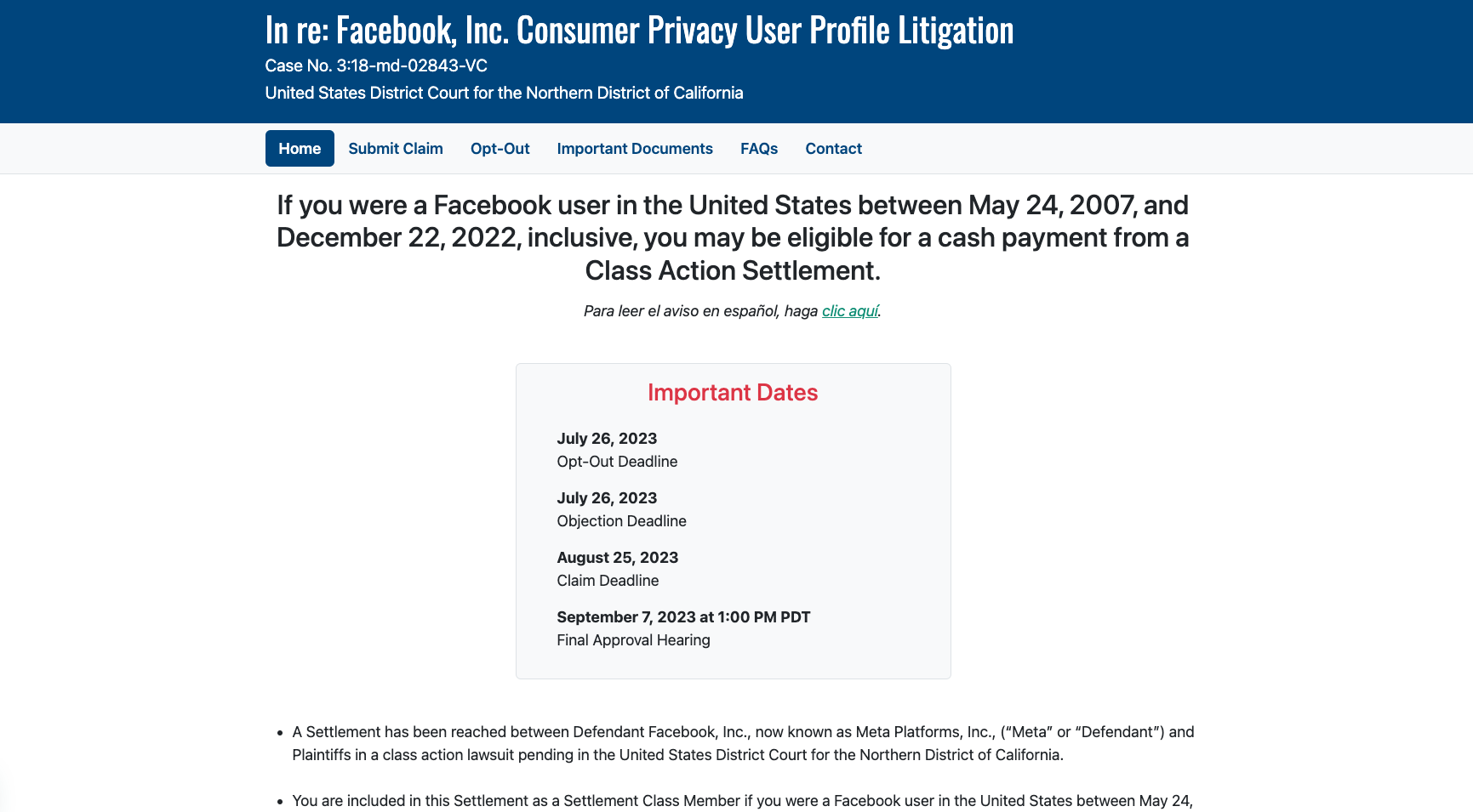 Facebook Settlement How to Claim Your Share of the User Privacy and