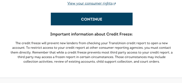 TransUnion credit freeze page (2)