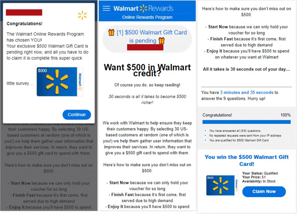 Phishing Scams - Walmart Survey Scams (1)