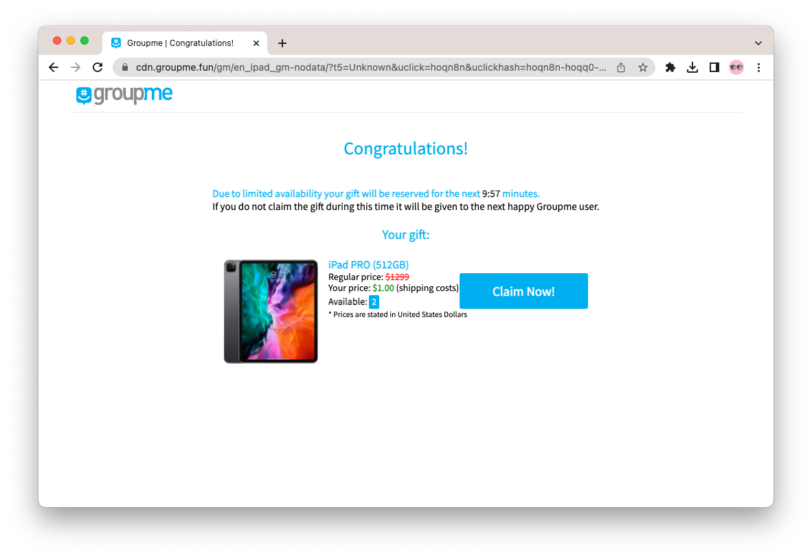 GroupMe[.]fun iPad Giveaway Scams | Trend Micro News