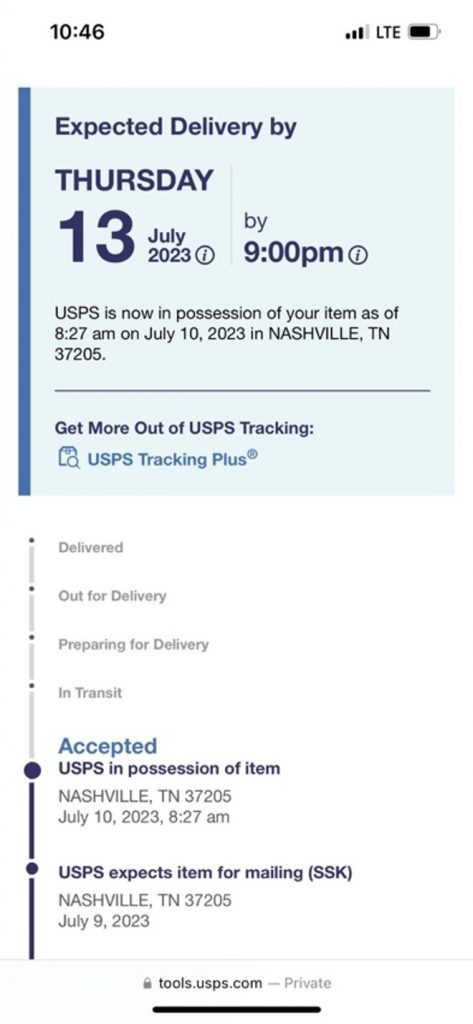 Real USPS page: tools.usps.com