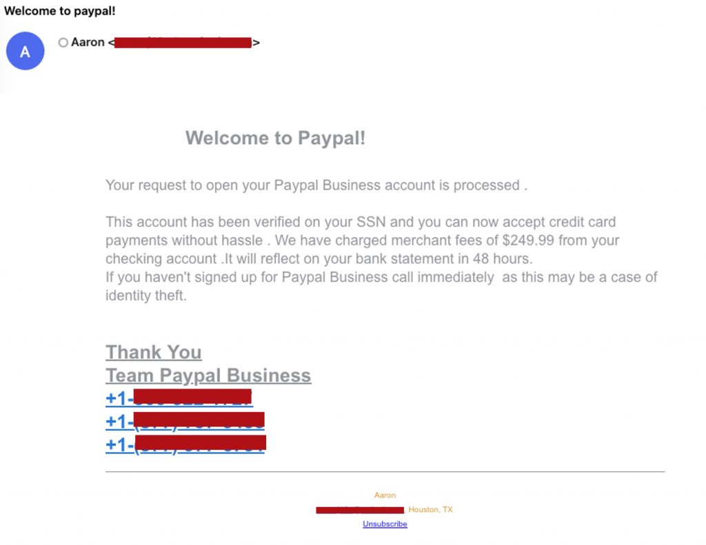 PayPal_Fake Email