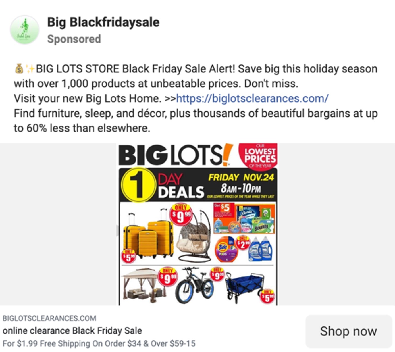 Big Lots Discount Scam Trend Micro News