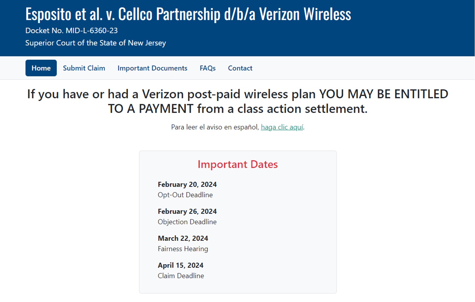 Verizon Class Action Settlement Protect Yourself from Scams and Claim